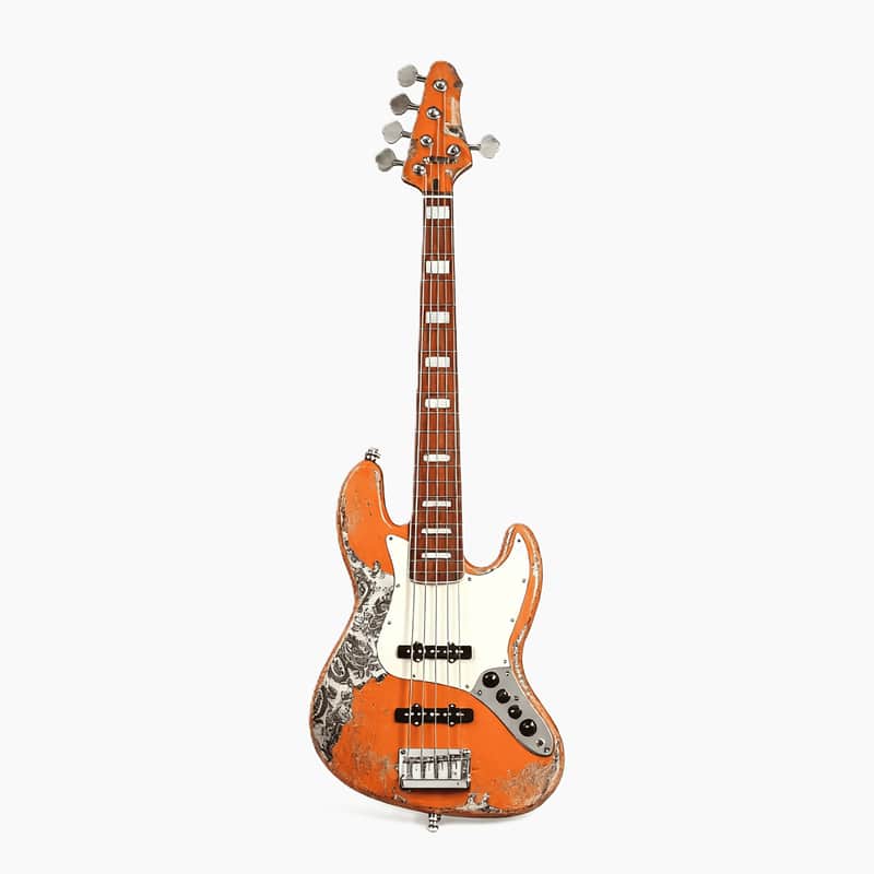 Dhatarattha DEB5 Jazz Bass 5 string - PAISLEY RELIC image 1