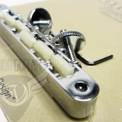 TonePros ABR1 Replacement Tune-O-Matic Bridge AVR2G-N Nylon 66 Saddles