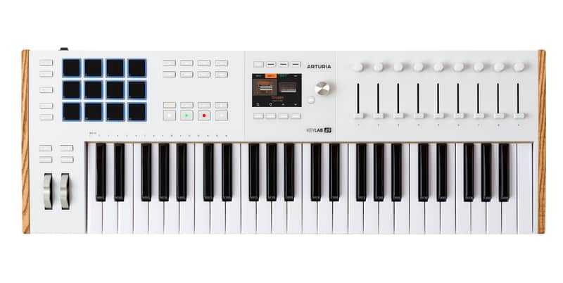 Arturia KEYLAB 49-Key Mk3 White USB Midi Keyboard Controller+Abletone Live Lite image 1