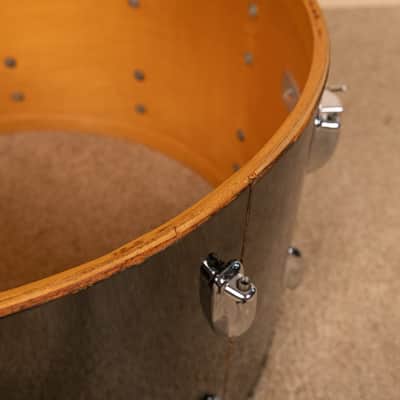 1970s Slingerland Black Chrome Drum Set 14x24 9x13 and 16x16 image 22