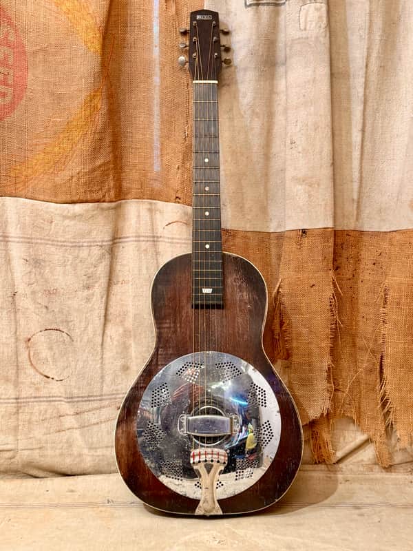 Rexo by Regal Electric Resonator Guitar Wood Body Refin circa 1930's image 1