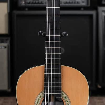 Jose Marques Doubletop Classical Acoustic Guitar - Exotic Ebony, Cedar Top with Hardshell Case image 4