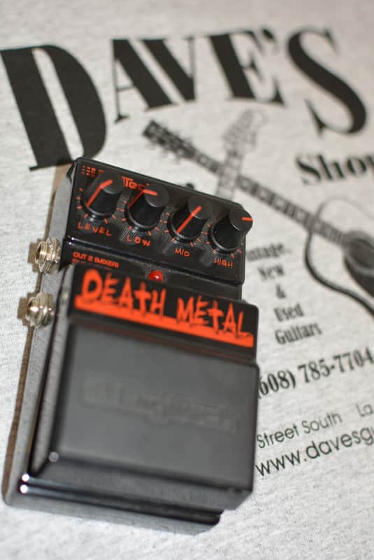 DigiTech Death Metal Distortion Pedal Black | Reverb