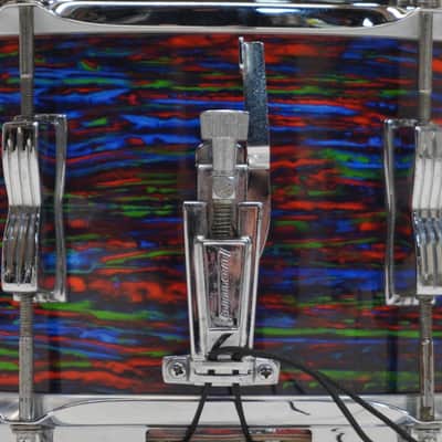 LUDWIG CLASSIC 14"x 6.5" PSYCHEDELIC RED SNARE DRUM 1970s - Psychedelic Red image 8