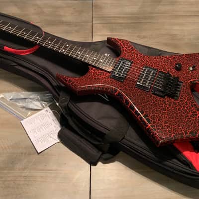2022 BC Rich Limited Edition Stranger Things Warlock Red Crackle Eddie's Guitar image 1