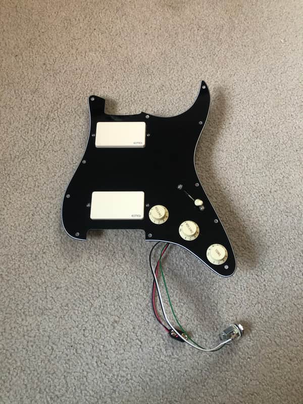Immagine EMG KH21 Kirk Hammett HH Pre-Wired Loaded Pickguard (Custom Color) - 1