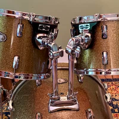 Pearl Vision SST Birch Ply  4 Piece Drum Set Gold Sparkle  Shell Pack image 4