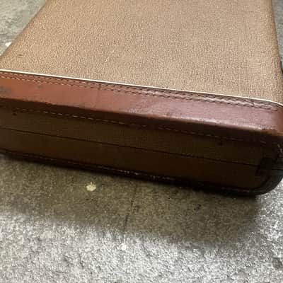 Fender Jazzmaster 1960-1961 original brown tolex case burnt gold orange plush GREAT CONDITION Vintage PRE-CBS image 6
