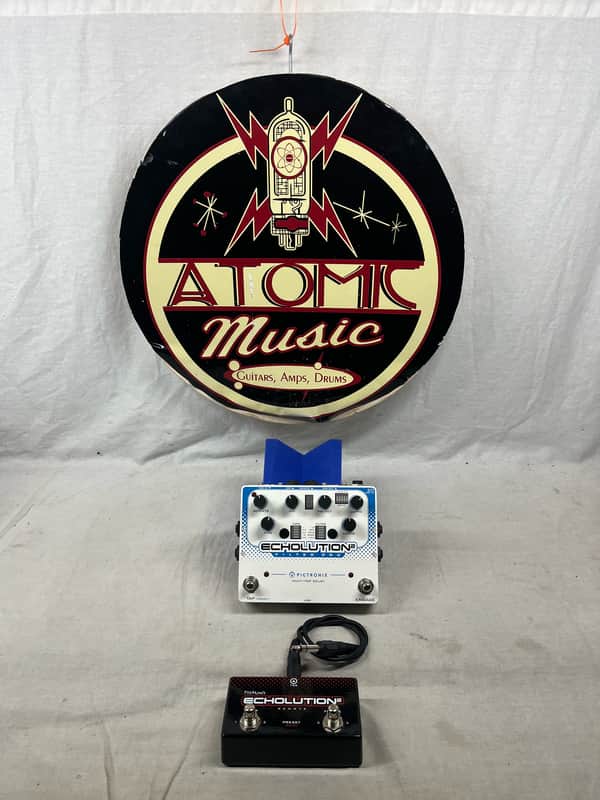 Pigtronix Echolution2 echolution 2 II Filter Pro Multi-Tap Delay Pedal with Remote Switch + TRS cable image 1
