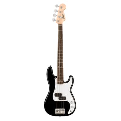 Used Squier Mini Precision Bass - Black w/ Laurel FB image 2