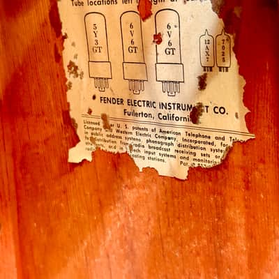 Fender Princeton 6G2 Tube Amplifier 1963 - Brown image 11