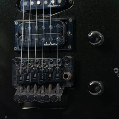 1991 MIJ Jackson Soloist Standard Dark Green Metallic w/ HSS Pickups, Mother of Pearl Sharkfins, Floyd Rose Tremolo image 6