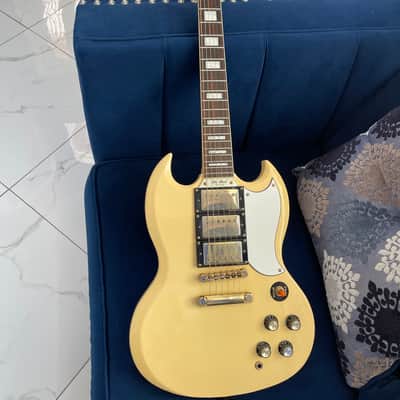 Epiphone G-400 Les Paul (SG) Custom 1999 - 2012 - Antique Ivory image 1