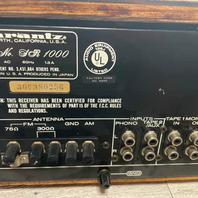 Vintage Marantz SR-1000 Symphonic Stereo Receiver - Serviced image 16