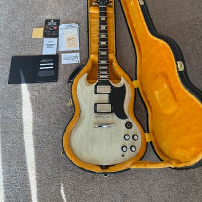 Gibson Custom Dealer Select 1961 Les Paul SG Standard Reissue – Gloss TV White 2026 image 2