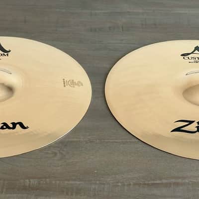 Zildjian A20510 14" A Custom Hi-hat Cymbals (Top + Bottom Pair) - Brand New image 1