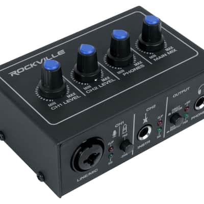 Rockville Studio Recording Kit w/Interface+Monitors+Controller+Mic+Headphones image 7