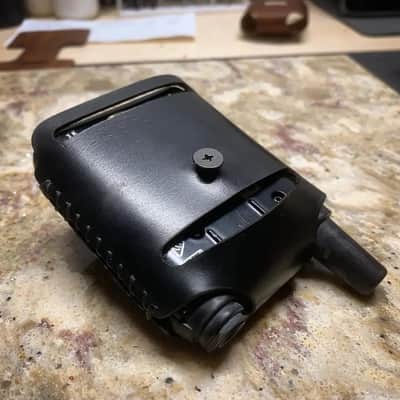 Handmade Leather Case - Line 6 Relay G50 G55 G90 TBP12 - BLACK Pouch Holster image 3
