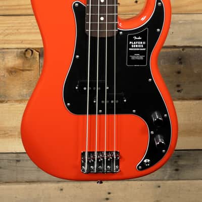 Fender Player II Precision Bass Coral Red w/ Rosewood Fingerboard image 2