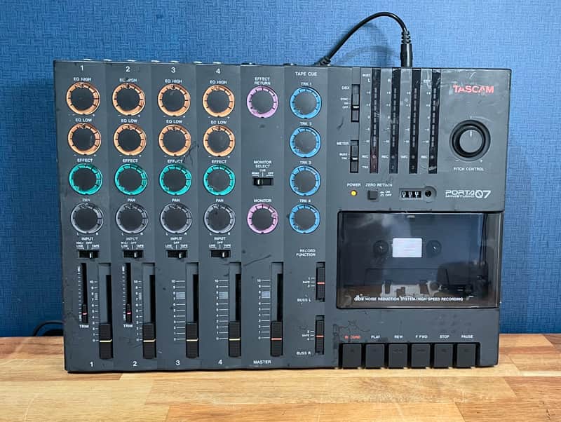 TASCAM タスカム MINISTUDIO カセットMTR PORTA 07 Porta 07 Ministudio 4-Track Cassette Recorder | Reverb Canada