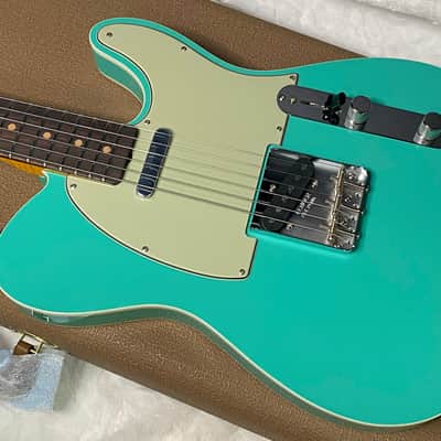 NEW! Fender Custom Shop Flamethrower Telecaster Custom - NOS - Modern Specs - Texas Special Pick-Ups - AAAA Flamed Neck -Seafoam Green - Authorized Dealer - 8lbs - G07232 image 8