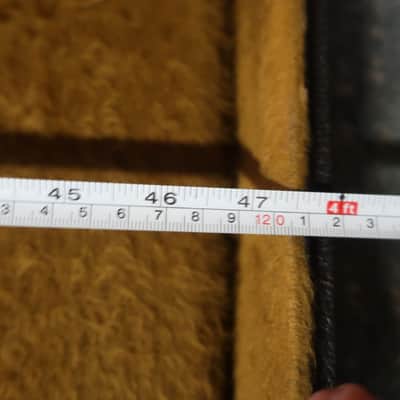 Vintage 1970s 80s Fender G & L Precision Bass Jazz P Telecaster Bass NO LOGO Case Fits 47 X 14 X 4 THICK Body Width Fits Many Models Brown Fuzzy Lining Rare Well Made image 3