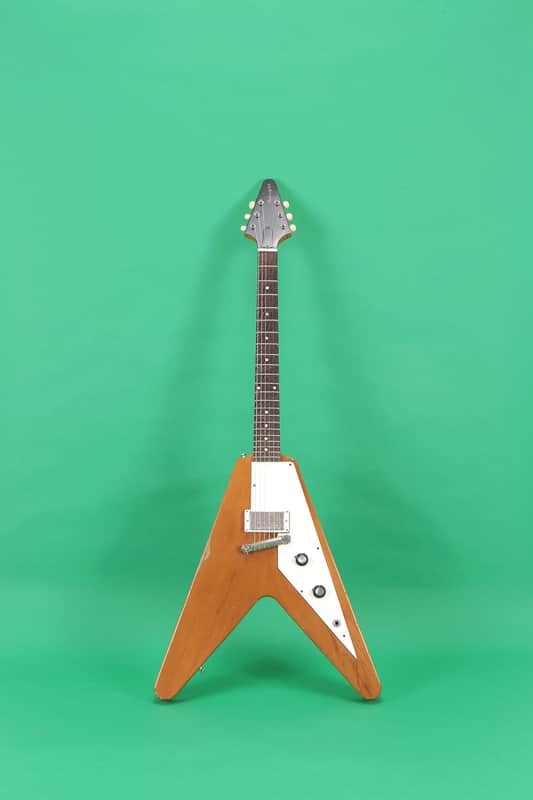 Dwight Volk, Korina V style guitar 2015 Natural image 1