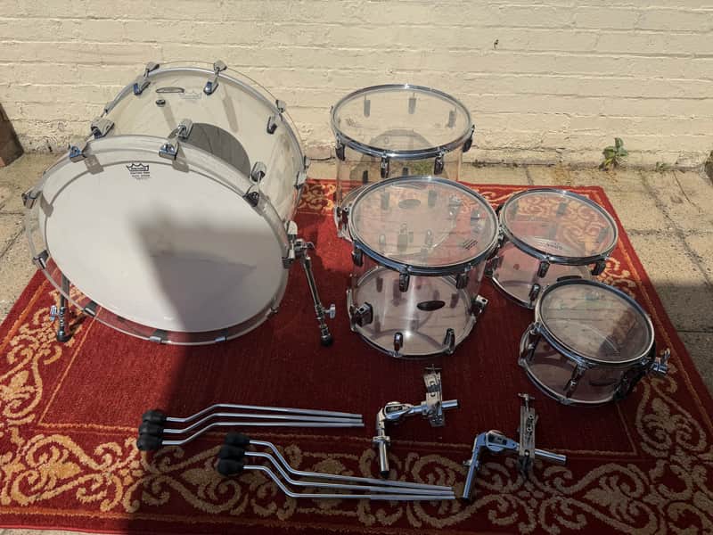 Pearl Crystal Beat 10 / 12 / 14 / 16 / 22" 5pc Shell Pack 2014 - 2020 - Ultra Clear image 1