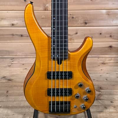 1996/97 Yamaha BBG5a - 5 string Bass - Amber Burst | Reverb