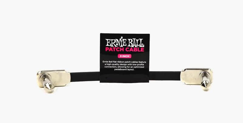 3” Single Flat Ribbon Patch Cable Multi-Shielding Low-Profile Plugs Low Noise Black Optimal-Routing image 1