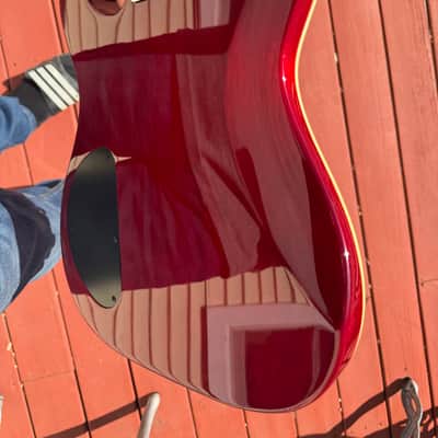 G&L ASAT Deluxe Cherry Sunburst 2000’s - Cherry Sunburst image 7