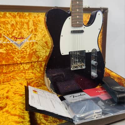 Fender Custom Shop 1960 Tele Relic, Time Machine, Ash Body, AAA Rosewood FB, Magenta Sparkle, w/HSC image 4