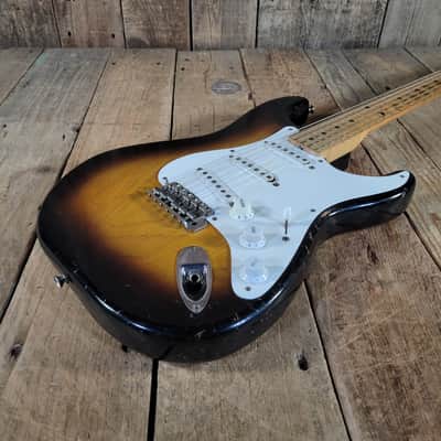 Fender 1955 Stratocaster Sunburst One-Piece Ash Body Excellent image 10