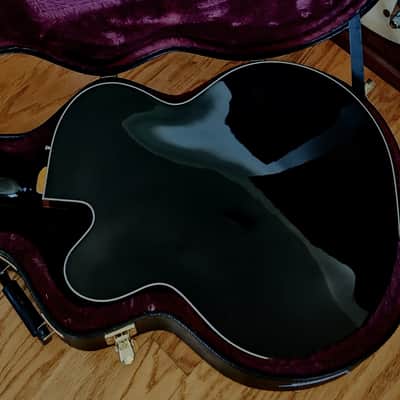 Gretsch G6136T-BLK Players Edition Falcon with String-Thru Bigsby Upgraded Pickups- Black image 4