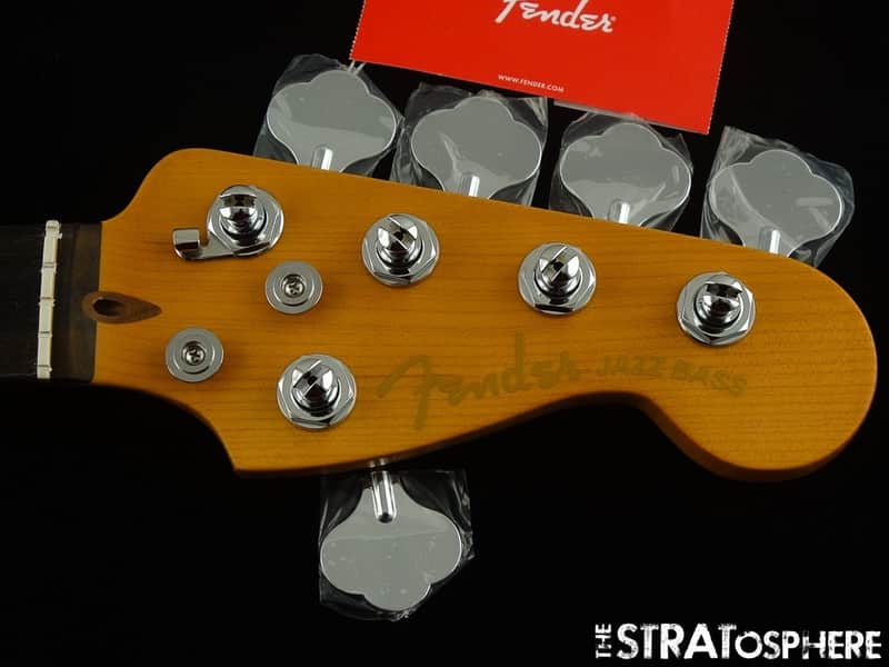 Fender American Ultra II Jazz BASS V 5 String NECK w/ TUNERS USA Modern D Ebony image 1