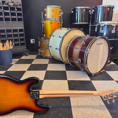 Squier Vintage Modified Precision Bass TB 2008 - 2012 3-Color Sunburst image 5