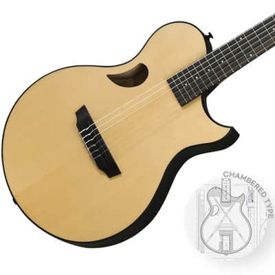 HEX Y500N S/NT Chambered Body Classical Nylon Guitar LR Baggs Element Bronze VTC image 5