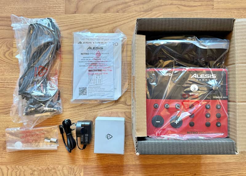 NEW Alesis Nitro PRO Drum Module w Cable Snake/Power Adapter - Machine Brain image 1