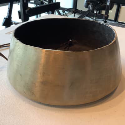 Anonymous Brass Hammered Gong 1960s 9” - #419 image 7