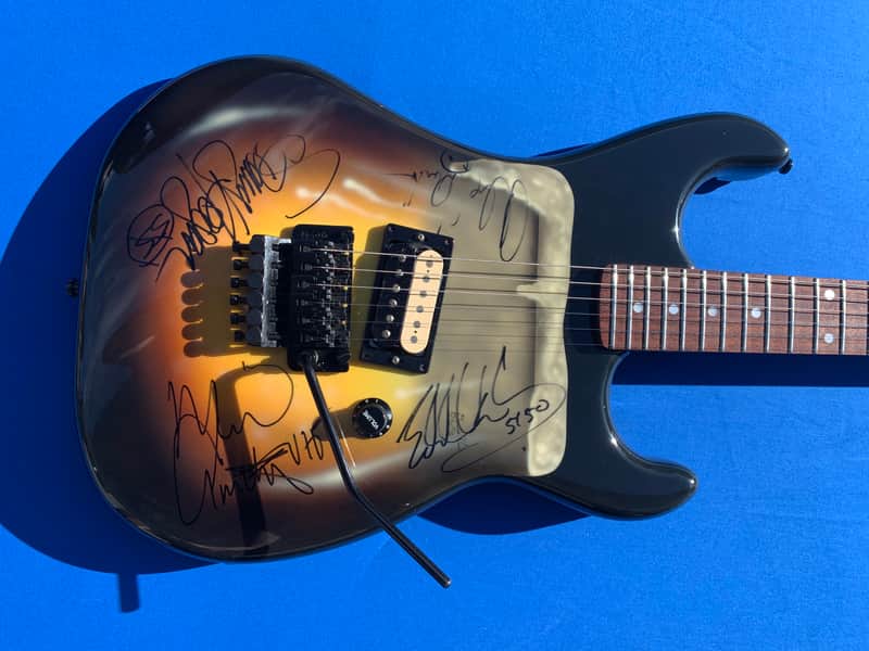 Eddie Van Halen EVH Signed Kramer image 1