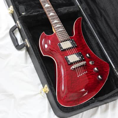 B.C. Rich Mockingbird Masterpiece Electric Guitar Dragon's Blood Red Quilt Finish + Hard Case image 24