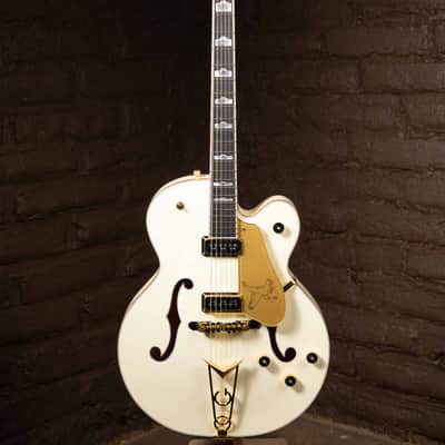 Gretsch G6136-55GE Vintage Select 1955 White Falcon - Vintage White, Cadillac Tailpiece image 1