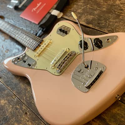 Fender Japan Limited Edition Traditional 60's Jaguar FSR Shell Pink w/ MH Unplayed w/ Softcase & Docs MIJ image 4