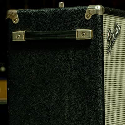Vintage Fender Silverface 2x12” 16 Ohm 80 Watt Guitar Cabinet w/ Jensen/Celestion Speakers and Ska/Punk Pedigree image 7