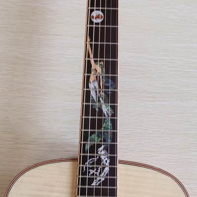 39 Inch Flame Maple Top Acoustic Electric Guitar with EQ image 12