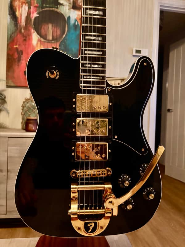 **Rare** Fender Parallel Universe Volume II Troublemaker Tele Deluxe Bigsby 2020 - 2021 - Black