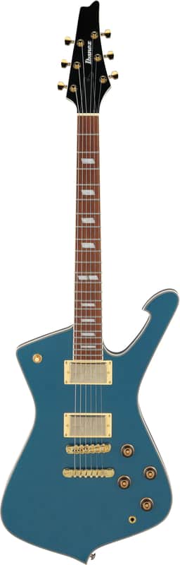 IBANEZ IC420-ABM Iceman E-guitar Antique Blue Metallic Incl. Gigbag B-Stock image 1