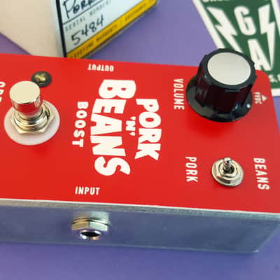 Greer Amps Pork N Beans Germanium 2 in 1 Boost Drive Pedal - Red image 5