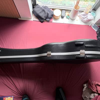 Road Runner RRMADN Molded Case Dreadnought Acoustic Hollowbody Semi-Hollow Electric Guitar image 4