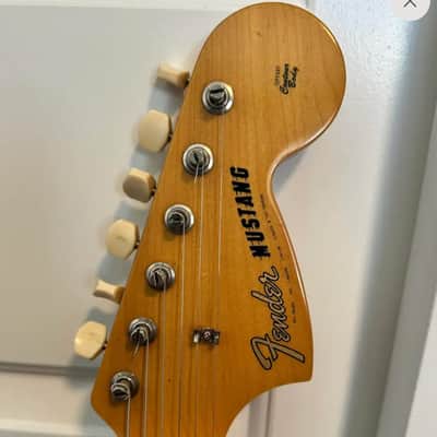 Used Fender 1994 Fender Mustang MG-65 Japanese 65' Reissue Dakota Red image 3